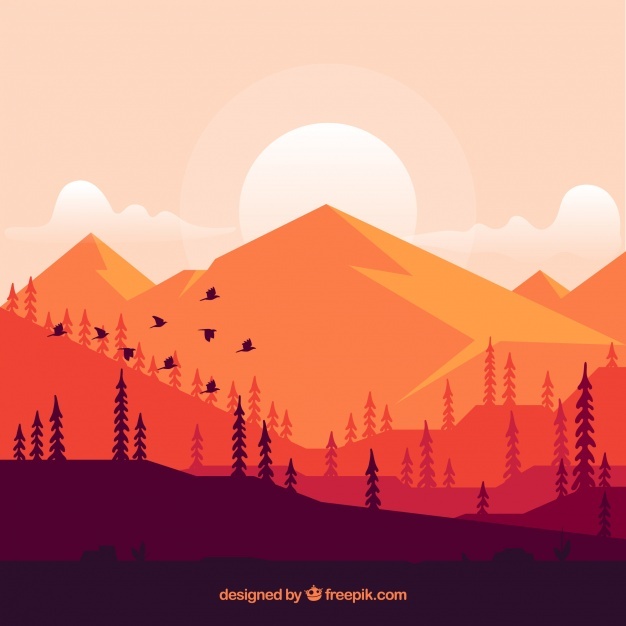 Geometric Mountain Vector at GetDrawings | Free download