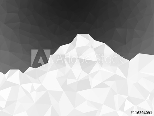 500x375 Abstract White Geometric Mountain