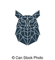180x195 Geometric Owl Vector Clip Art Illustrations. 465 Geometric Owl