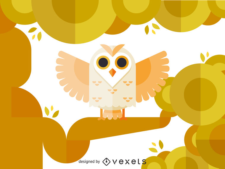 760x570 Geometric Polygonal Owl Illustration