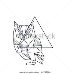 236x246 The 32 Best Geometric Owl Tattoo On Paper Images