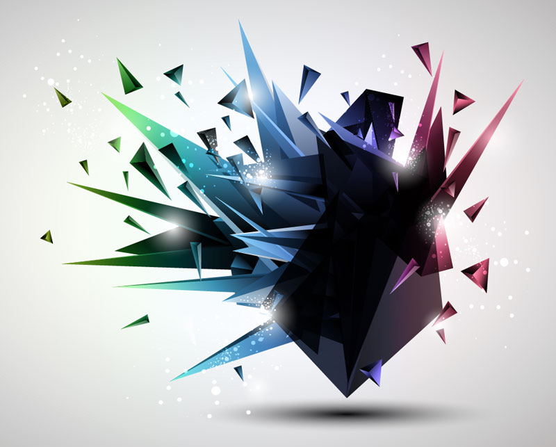 800x643 Modern Geometric Banner Horizintal Free Vector Graphic Download