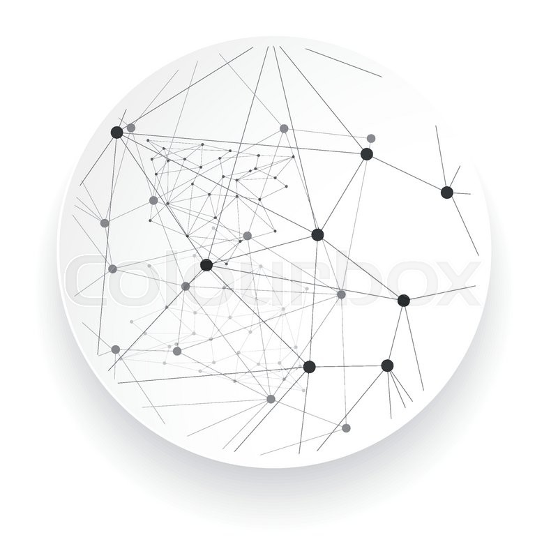 800x800 Vector Network Background Abstract Polygon Triangle. Polygonal