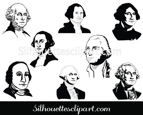 500x400 George Washington Silhouette Clip Art Download Clip Art