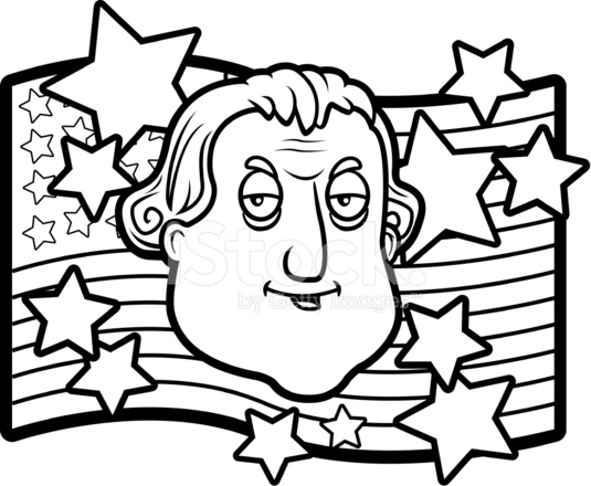 535x440 George Washington Stock Vector