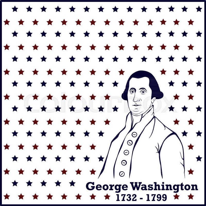 800x800 Silhouette George Washington. American President, Vector