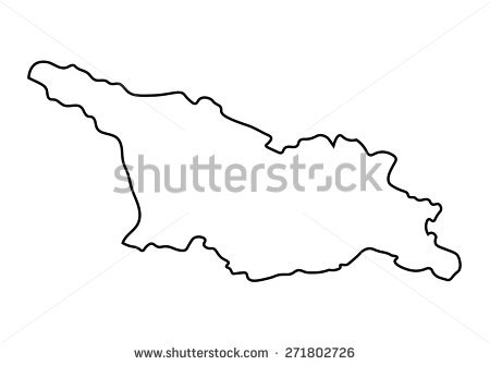 450x335 Georgia Outline Vector Free Map Download Art Stock Graphics