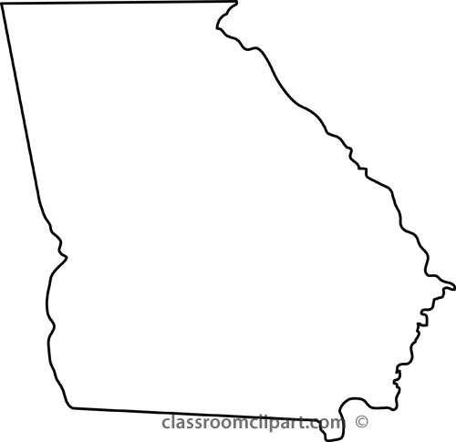 500x485 Georgia Outline Vector State Of Travel