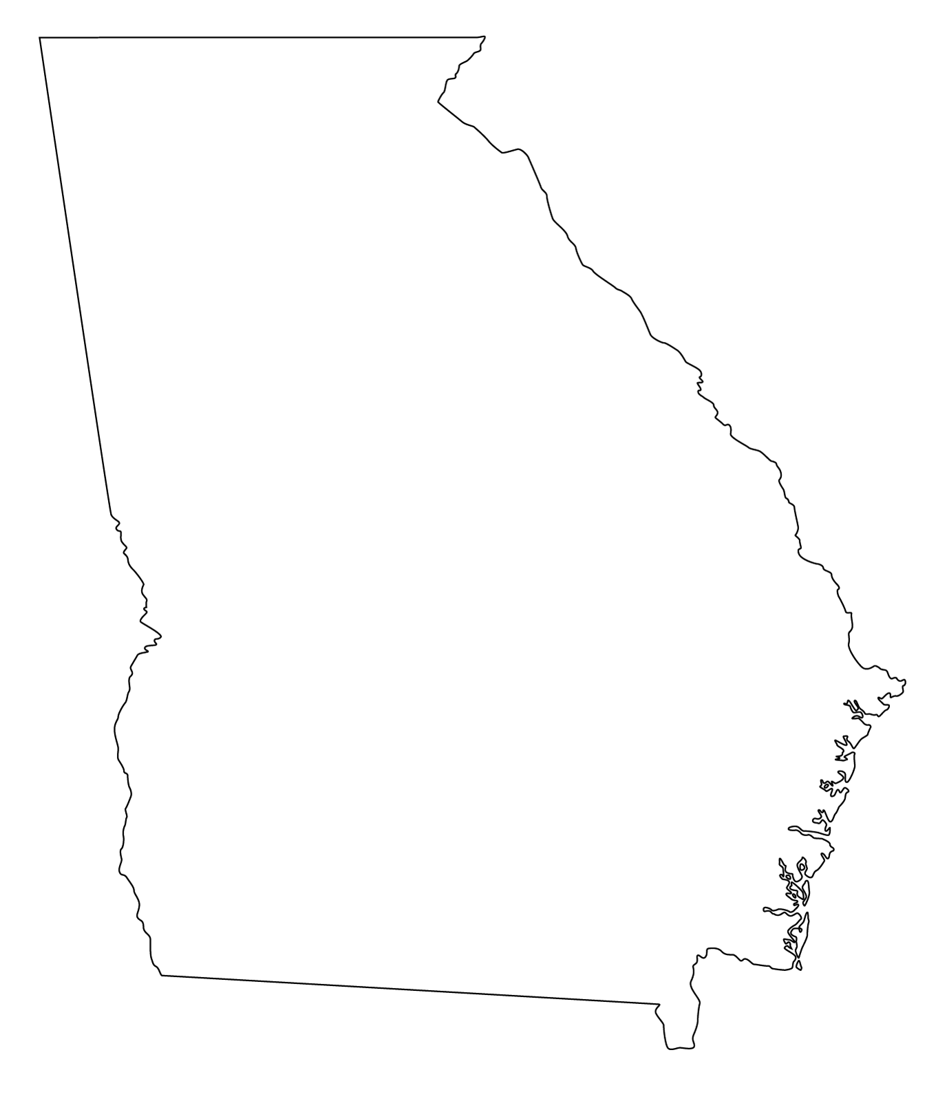 1376x1600 Vector Outline Ga State