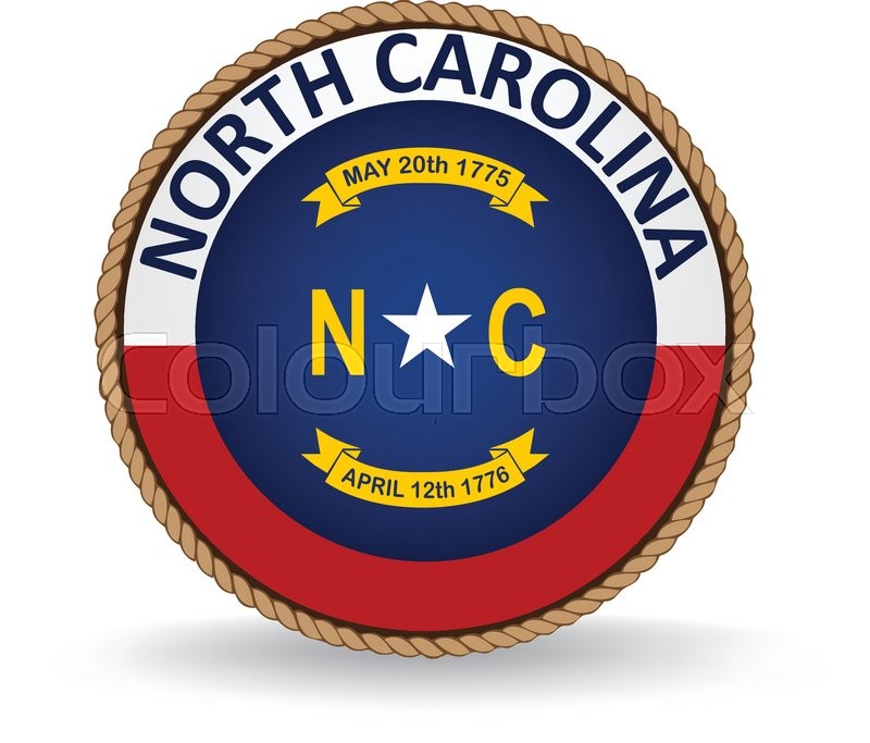 800x683 Flag Seal Of The State Of North Carolina. Stock Vector Colourbox