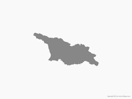 460x345 Vector Map Of Georgia