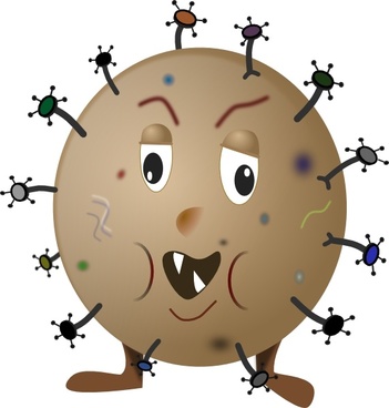 351x368 Germs Vector Free Vector Download (6 Free Vector) For Commercial