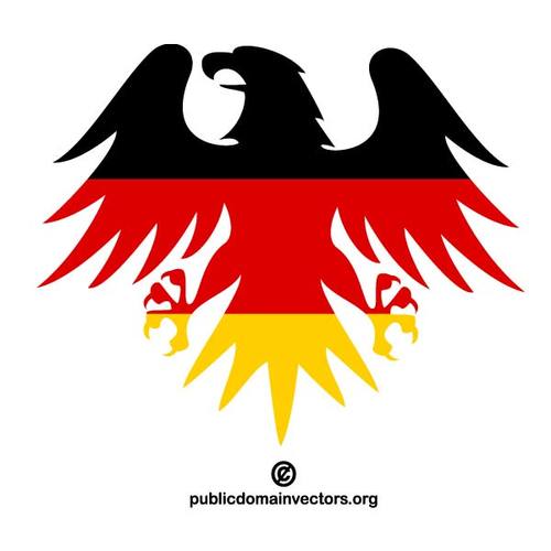 500x500 Eagle With German Flag Vector Public Domain Vectors