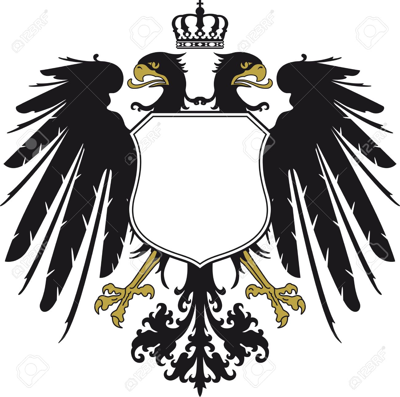 1300x1292 Black Eagle Clipart German Eagle