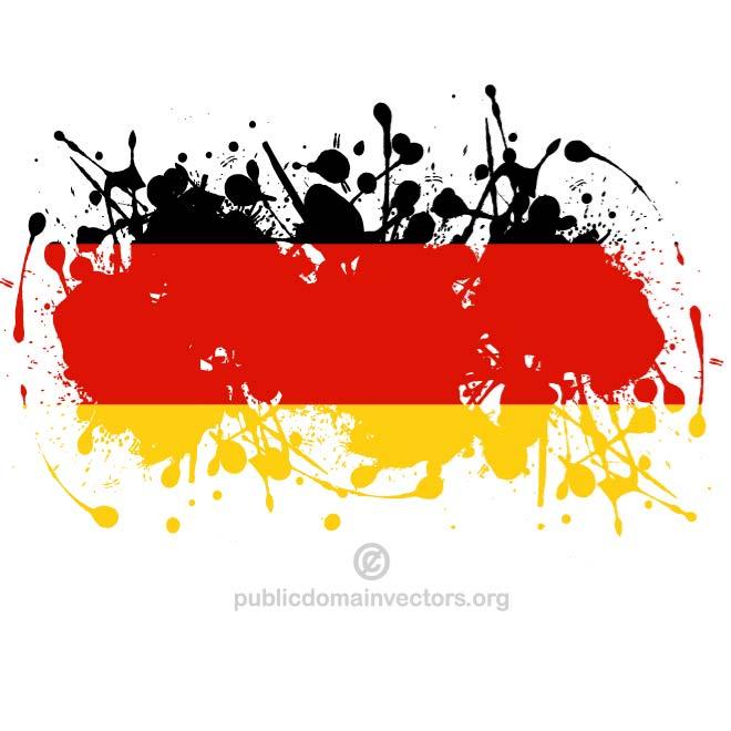660x660 German Flag Grunge Vector