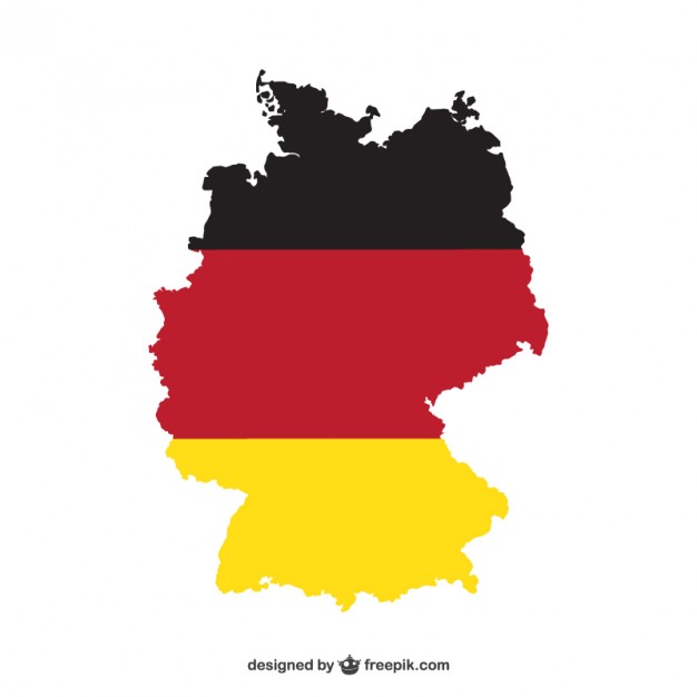 626x626 Map Of Germany And National Colors Vector Free Download