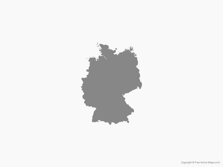 460x345 Vector Map Of Germany