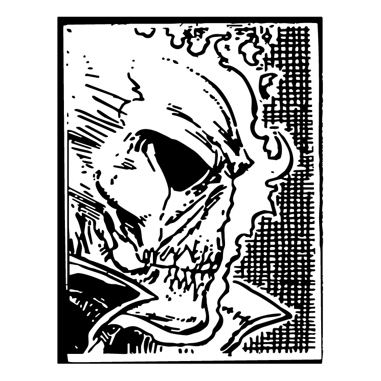 745x745 Ghost Rider Free Vector 4vector