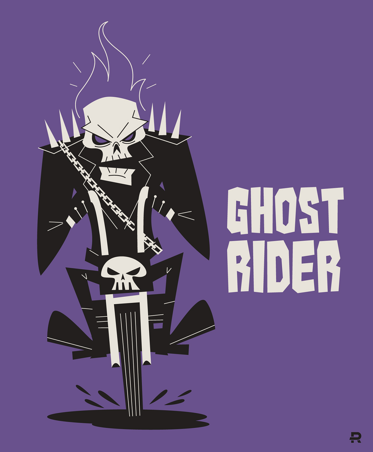 1200x1454 Ghost Rider Vector On Behance