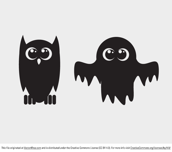 580x512 Free Ghost Vector Graphics