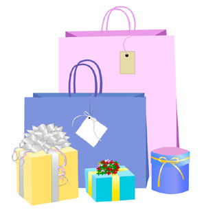300x309 Vector Gift Bag