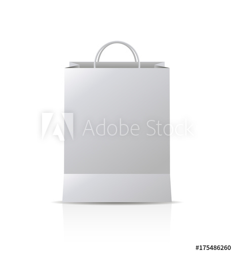 462x500 Mock Up Of Gift Bag. Vector Design Blank
