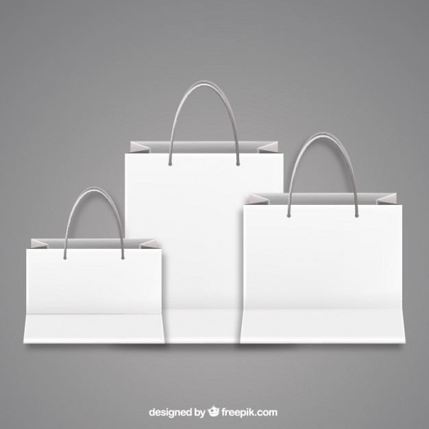 626x626 Blank Shopping Bags Vector Free Download