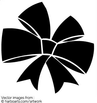 335x355 Download Black Double Ribbon Bow