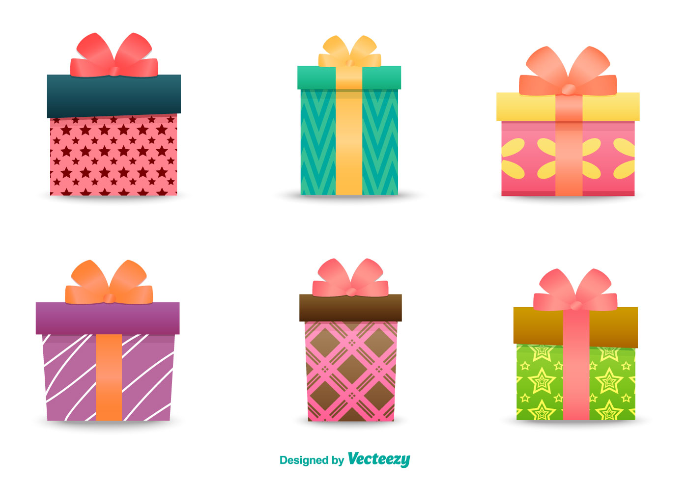 1400x980 Gift Box Free Vector Art