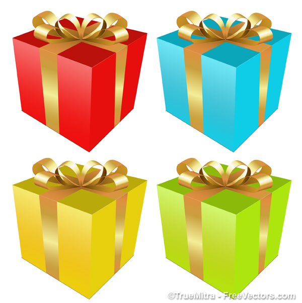 600x601 Download Free Gift Boxes Vectors Vector Illustration