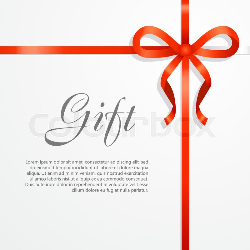 800x800 Gift Card Vector Illustration On White Background, Luxury Wide