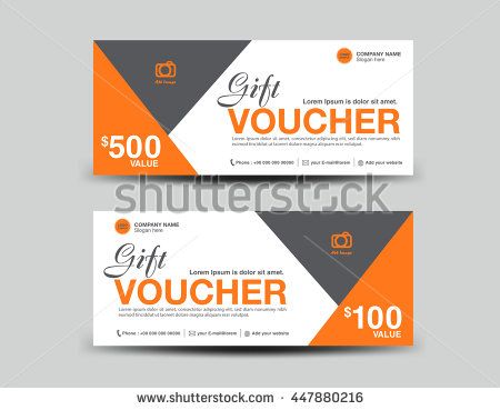 450x369 Green Gift Voucher Template Flyer Design Polygon Background