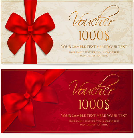 469x482 Ornate Gift Voucher Vintage Template Vector Free Vector In