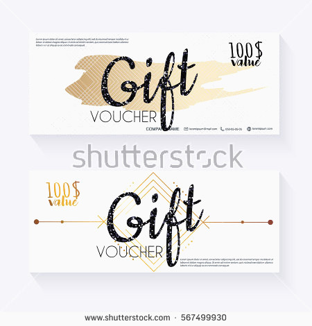 450x470 Gift Certificate Design Template Elegant Gift Voucher Template
