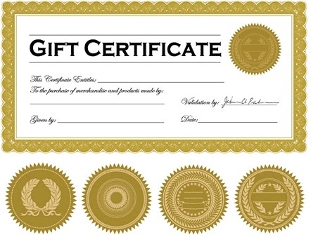 442x335 Gift Certificate Template Free Vector Download (16,730 Free Vector