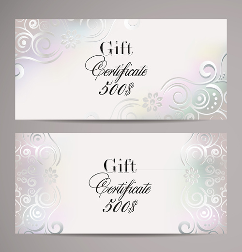 500x520 Ornate Gift Certificates Template Vectors Free Vector In