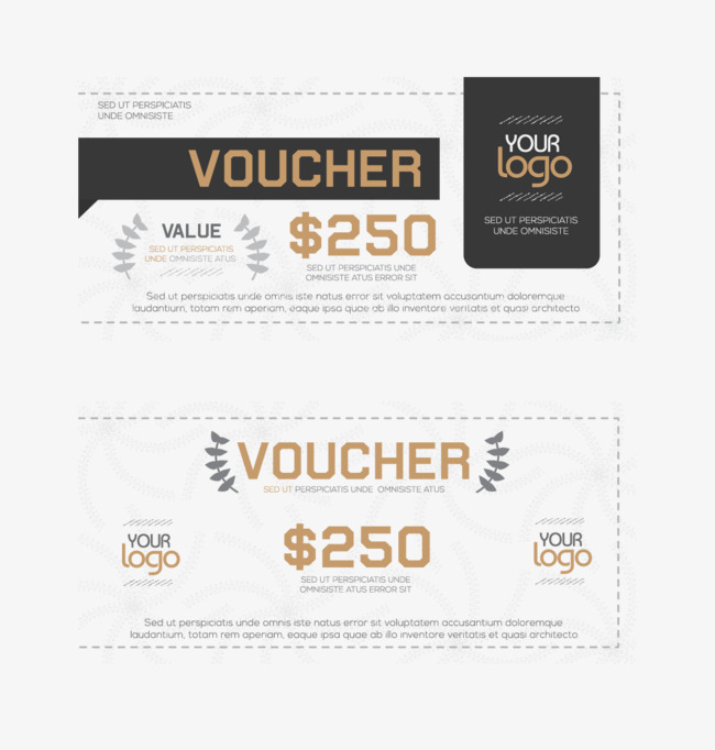 650x682 Leaves Decorative Gift Vouchers, Voucher, Black Gift Certificates