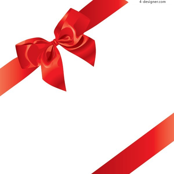 600x600 4 Designer Valentine S Day Gift Of Red Ribbon Vector Material
