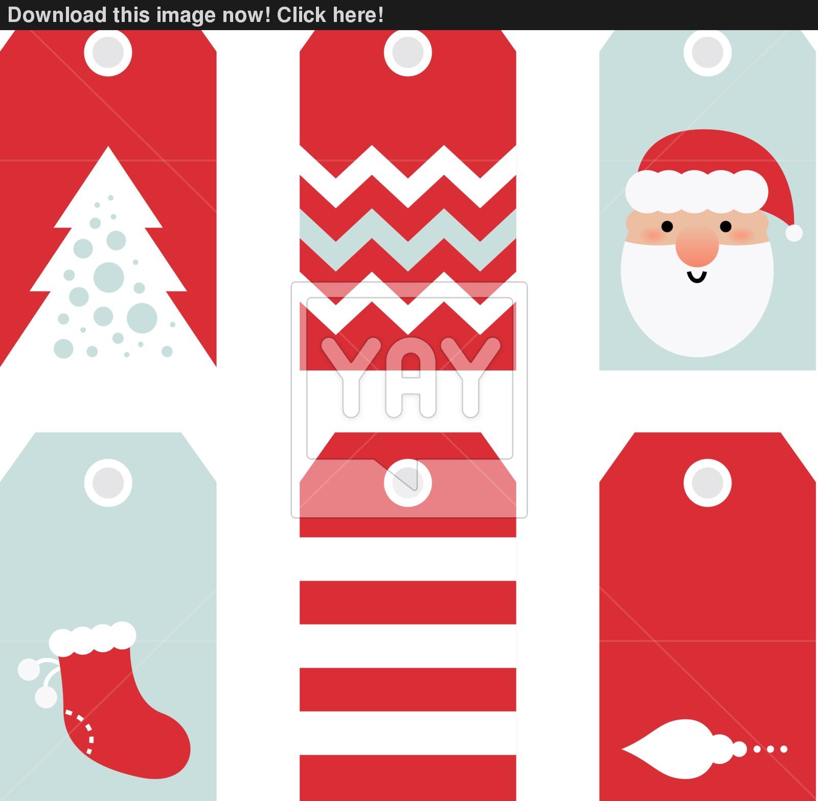 1600x1567 Cute Modern Christmas Holiday Gift Tags Printables Vector