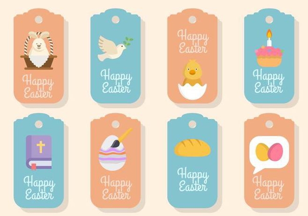 632x443 Flat Easter Gift Tag Vectors Free Vector Download 432199 Cannypic