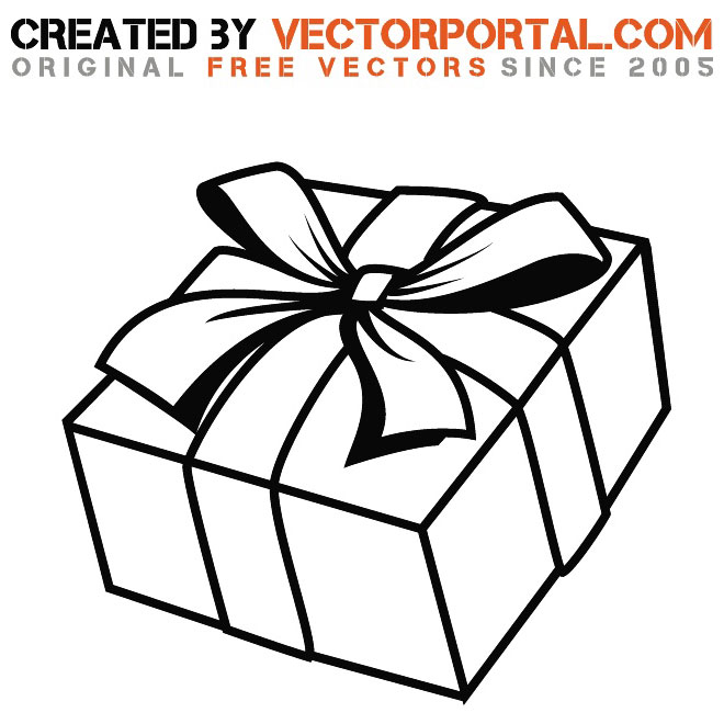 660x660 Gift Wrapped With Ribbon Vector