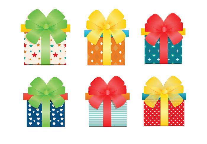 700x490 Vector Gift Boxes