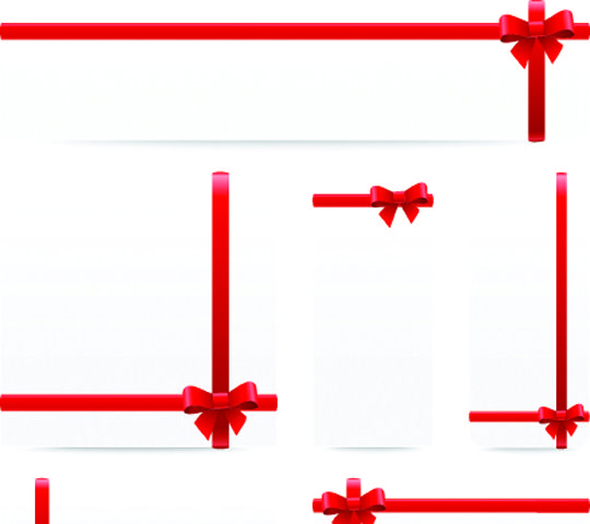 540x480 Red Ribbon Vectors Free Vector Downloads Gift Wrap Vapp