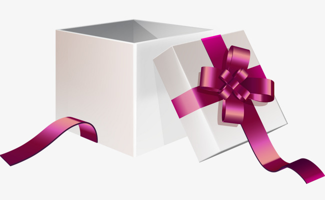 650x400 Vector Painted Exquisite Gift Box Open, Vector, Hand Painted, Gift