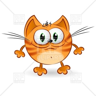 400x400 Happy Cartoon Ginger Cat Vector Image Vector Artwork Of Plants