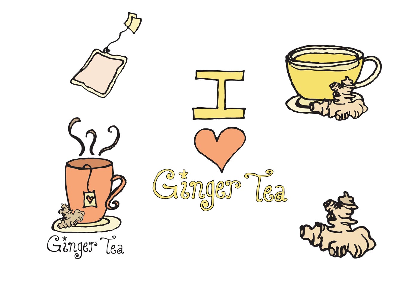 1400x980 Ginger Free Vector Art