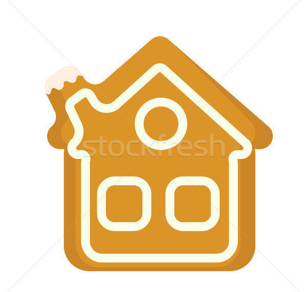 600x572 Gingerbread House Stock Vectors, Illustrations And Cliparts