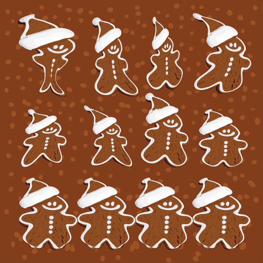850x850 Gingerbread Man Vectors Vector Art Amp Graphics