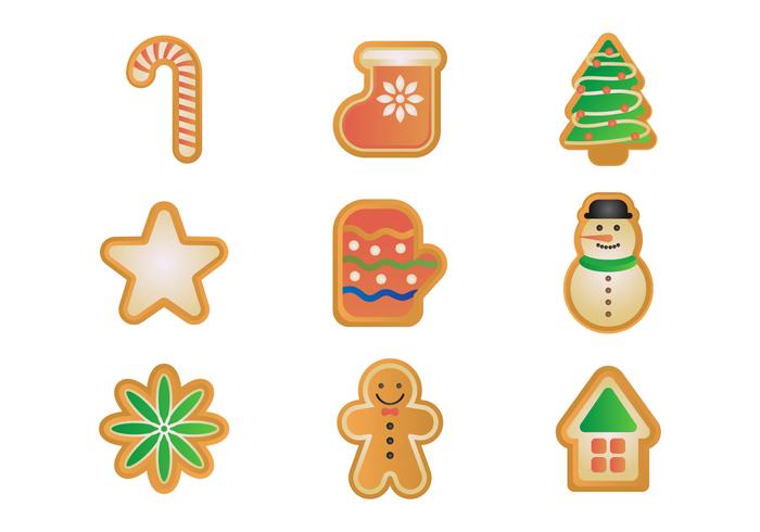 700x490 Free Gingerbread Cookies Vector Set