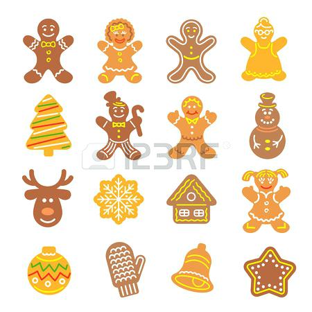 450x450 Clip Art Christmas Cookies Set Of Flat Vector Icons Of Different